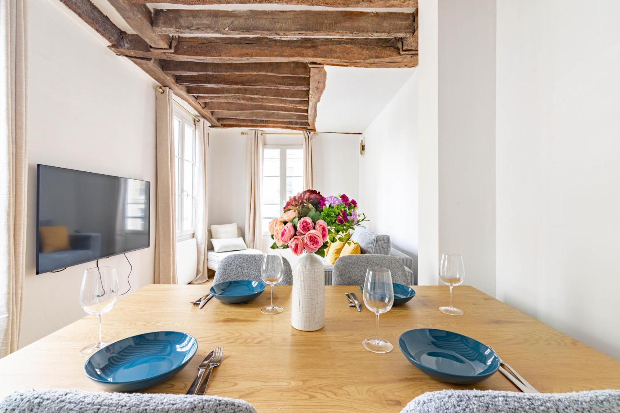 Appartement Quartier Fontaine Chatelet Les Halles Free Netflix Париж Экстерьер фото