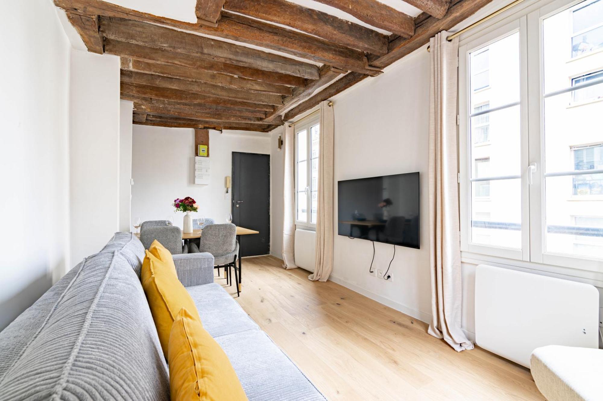 Appartement Quartier Fontaine Chatelet Les Halles Free Netflix Париж Экстерьер фото
