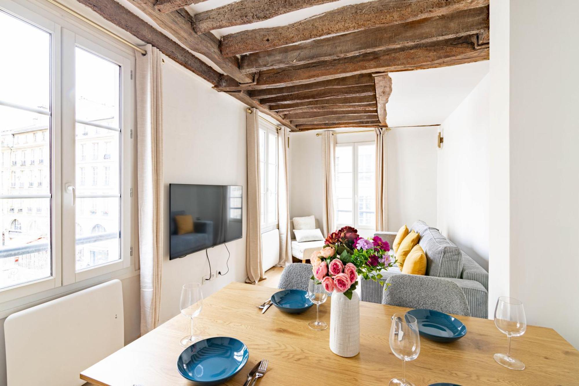 Appartement Quartier Fontaine Chatelet Les Halles Free Netflix Париж Экстерьер фото