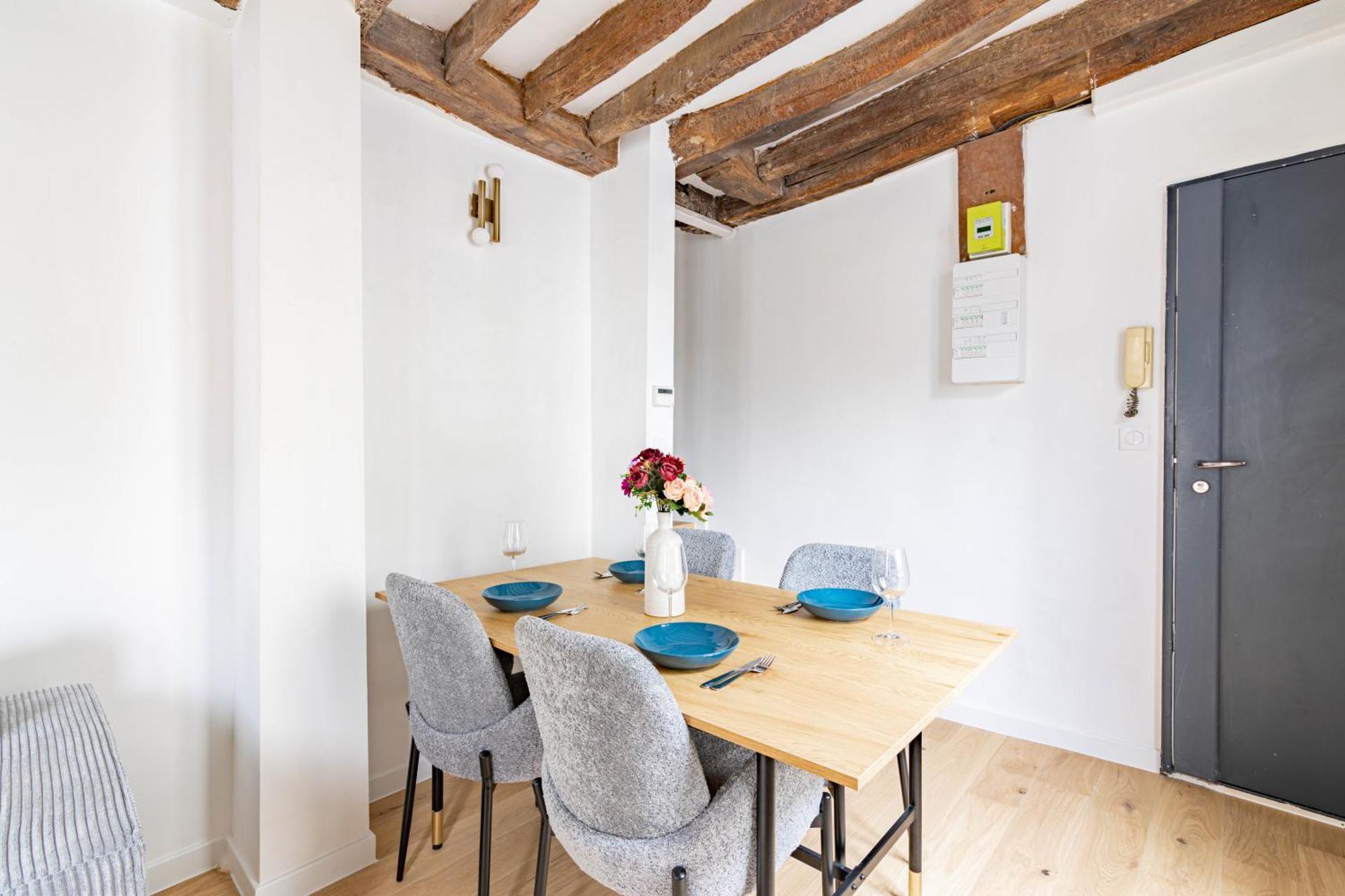 Appartement Quartier Fontaine Chatelet Les Halles Free Netflix Париж Экстерьер фото