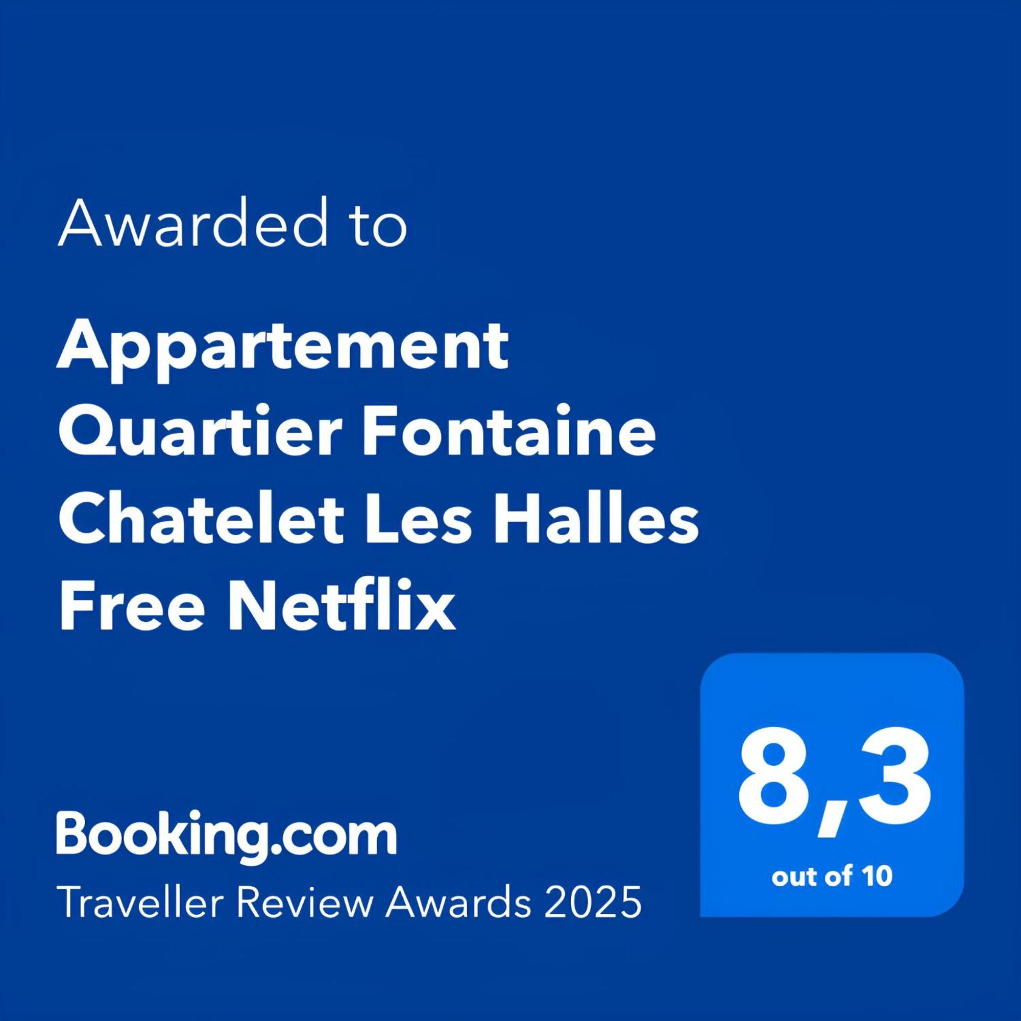 Appartement Quartier Fontaine Chatelet Les Halles Free Netflix Париж Экстерьер фото